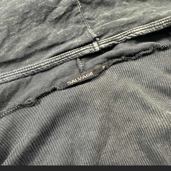 Salvage Vintage Y2K Black Hooded Dress With INSANE GRAPHICS!! M - Picture 5 of 7